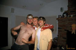 Karl, Michelle, and Chris the Amstel Light guy