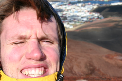 Don't take self portraits into the sun!