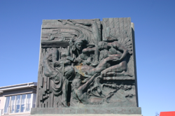 Permanently finishing his piece