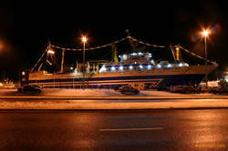 Big boat home for christmas