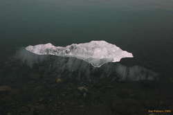 Most of the ice is underwater