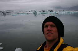 Karl at Jökulsárlón