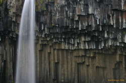 Water and columns at Svartifoss