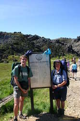 Karl and Ruth starting Laugarvegurinn