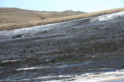 Our first encounter with the dirt cones