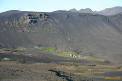 The Emstrur huts are little oasis of green