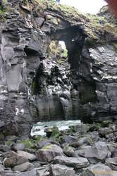 The Hellnar bird cave. More interesting for geology