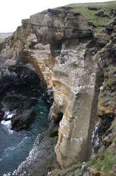 More interesting geology, Palagonite near Lóndrangar