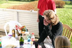 Lilly is quite surprised at the excellent gift we got her