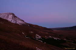 Last light on Kistufell (Esja)