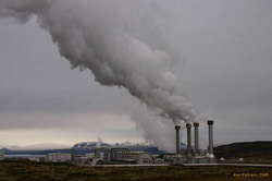 Glaciers, mountains, hot water