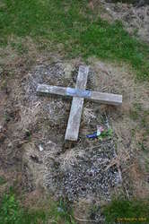 A markedly different grave to the rest