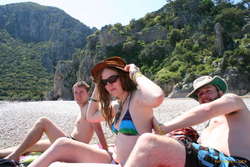 Matt, Nerida, Jared at Olimpos