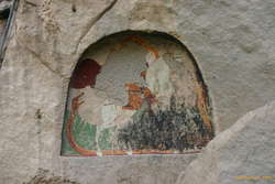 Over the entrence to the Church of St George