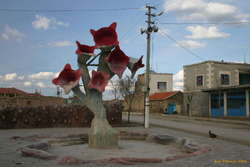 Strange sculpture in the same small town