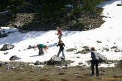 Nerida, Jared, Morgs and Jesse all think the snow is great