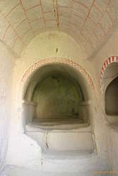 Graves and mock roof blocks