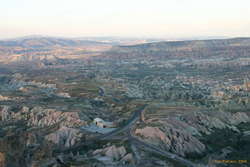 Looking towards Göreme from Üçhisar Castle