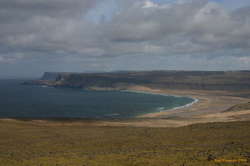 Lots of yellow sand in the southern west fjörds