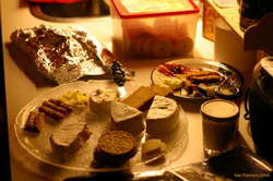 Cheese and biscuits while we wait