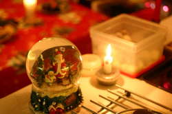 Snowglobe and a box of rumballs