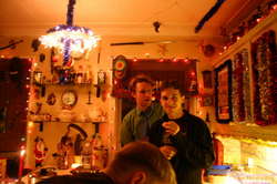 Mike and Karl in the kitchen