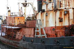 This boat isn't going anywhere fast