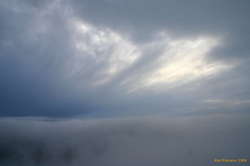 Cloud patterns above the mist layer