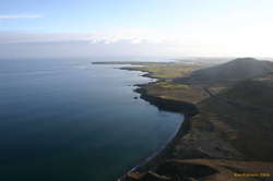 West from Festarfjall towards Grindavík