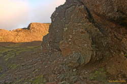 More strange pseudo layering, at sunset