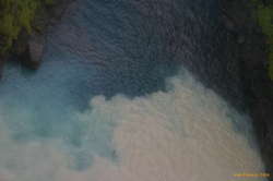 Glacial runoff meets mountain stream