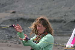 Nerida busy concentrating on poi