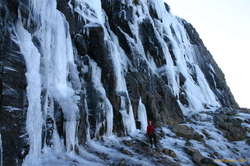 Steinar walking across the amphitheatre