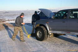 Time for some air again, 8psi isn't a great idea off the snow