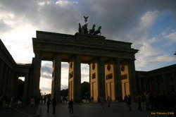 Brandenburg Gate, sunset