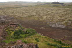 An unexpected green retreat north of Helgafell