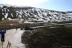 Snow was a bit thin down the bottom