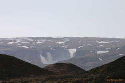 Háifoss from the middle of nowhere, near Stöng