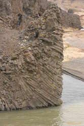 Corner blocks at Hjálparfoss