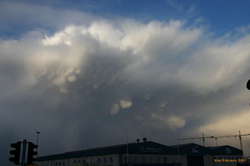 Mammatus clouds in front of my house