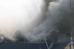 Water and smoke, worlds collide