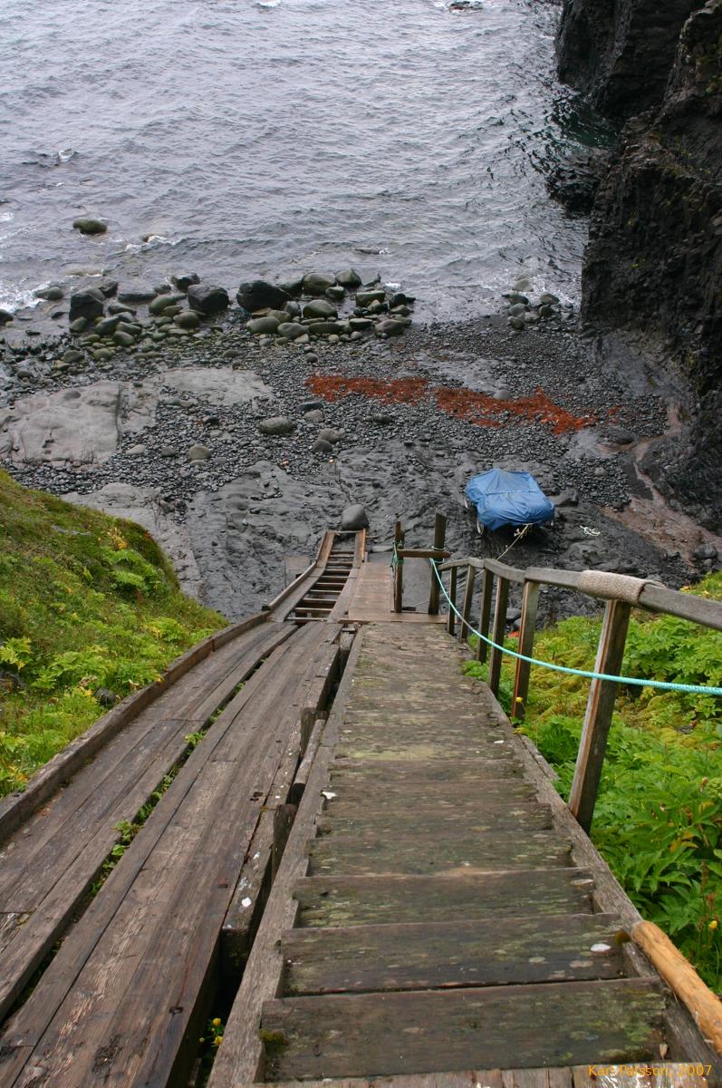 Cool cargo sledway at Hornbjargsvíti