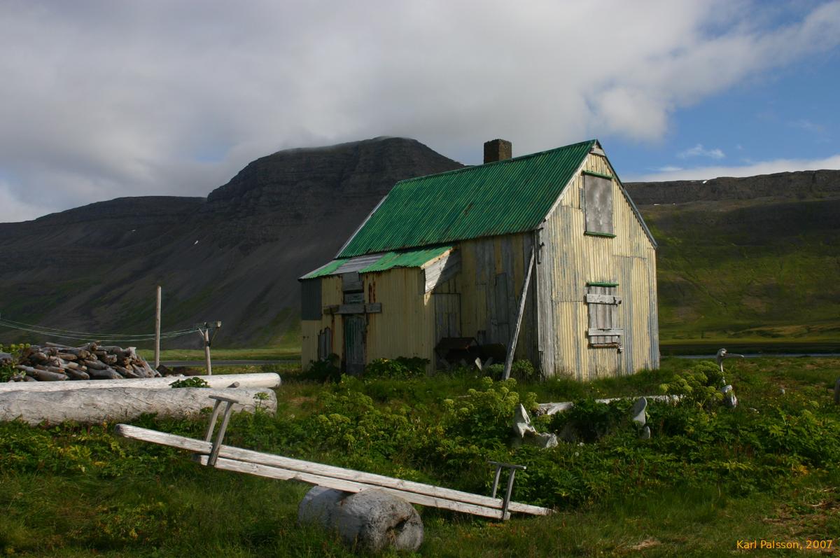Driftwood see-saw at Furufjörður