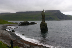 Drangur, a seastack by Bolungarvík