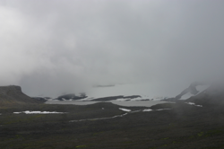 Receding glacier tongues north of Drangjökull