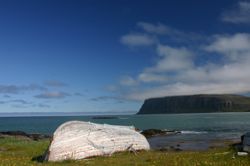 Old boat, old harbour, Reykjafjörður