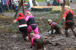 Action in front of the goal