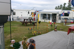 The guys set up a home in the middle