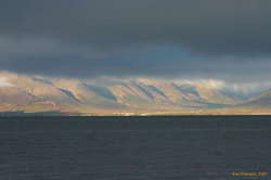 Looking across to Hofsós in the sun