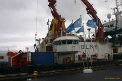 Marine research boats are always cluttered